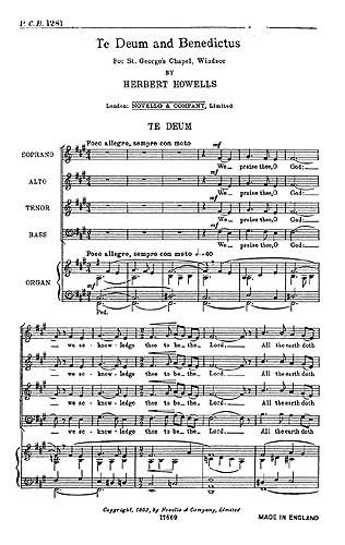 Te Deum And Benedictus (Windsor)